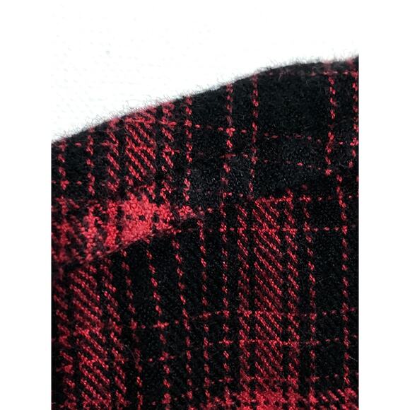 XXX Rude Flannel 2 Pocket Plaid Button Shirt Mens S Skater Grunge Lumberjack Y2K - Picture 5 of 9